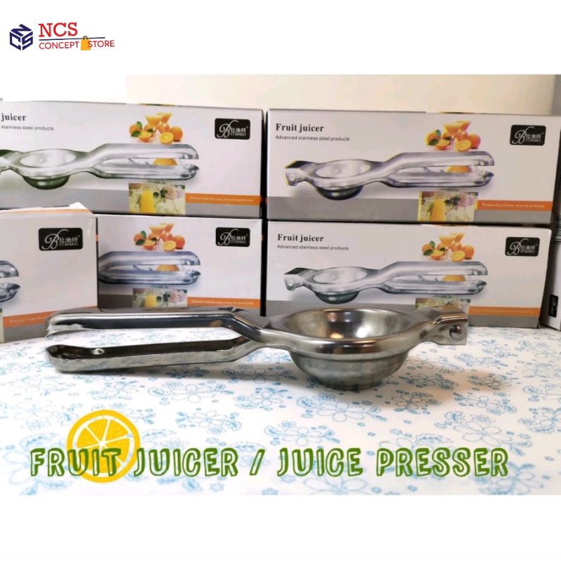 LARGE LEMON SQUEEZER Fruit Juicer  Stainless Steel Hand Pressure Juicer Manual Citrus Juicer lime Orange Extract