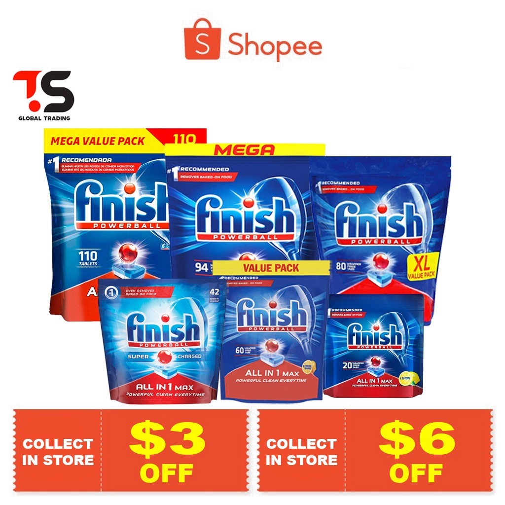 Finish All in One Power Ball Tablets (20 / 42 / 60 / 80 / 94 / 110 Tabs)