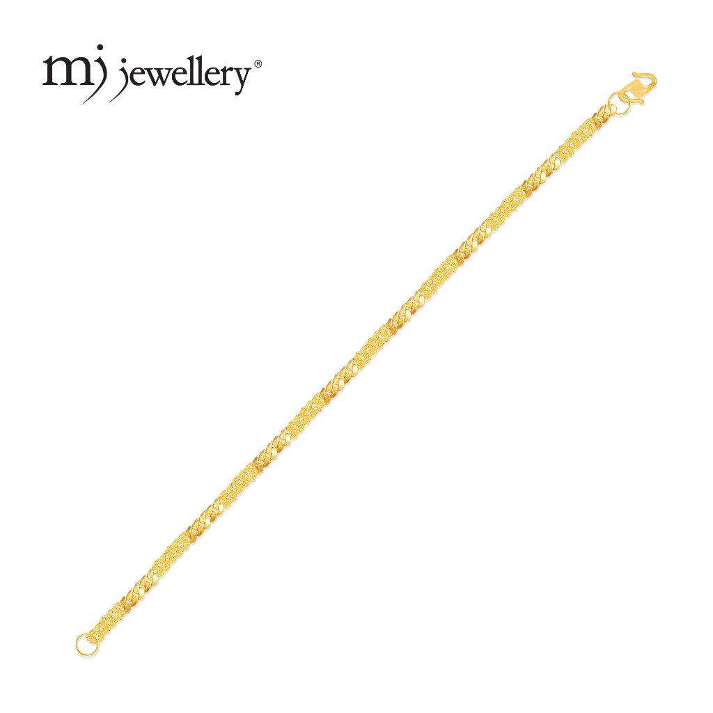 MJ Jewellery 916/22K Gold Snake Skin Bracelet TK011