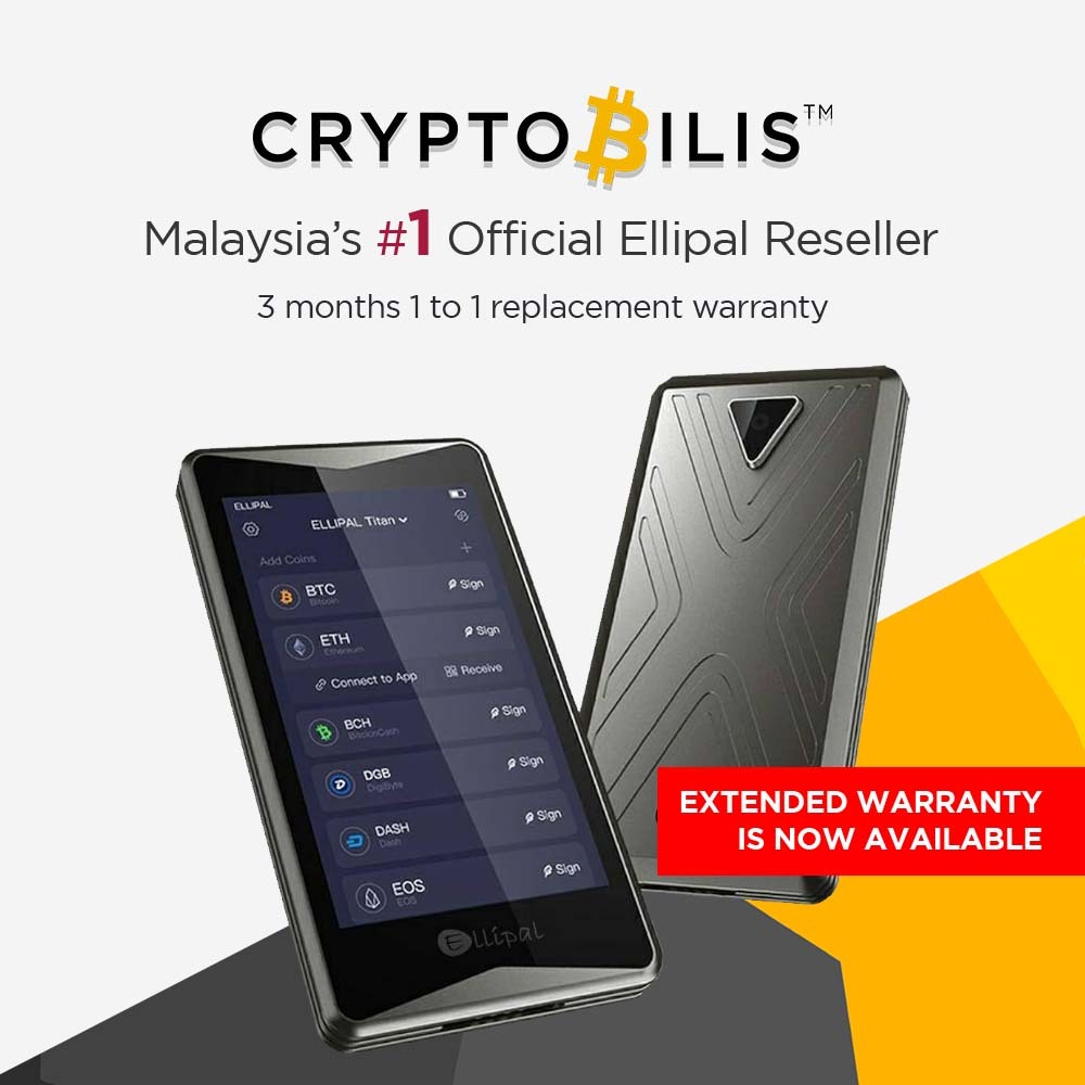 ELLIPAL Titan Cold Wallet 2.0 - ELLIPAL Authorized Reseller (CryptoBilis) Bitcoin / Cryptocurrency Hardware Wallet