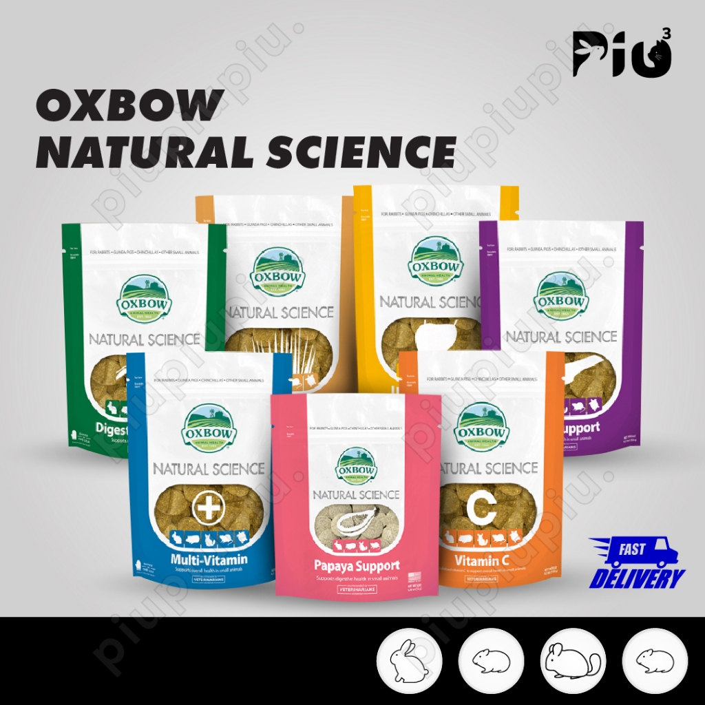 [24HR SHIP] OXBOW NATURAL SCIENCE SUPPORT SUPPLEMENT Rabbit Guinea Pig Chinchilla Hamster 兔子 天竺鼠 龙猫 仓鼠 蜥蜴 土拨鼠 保健品