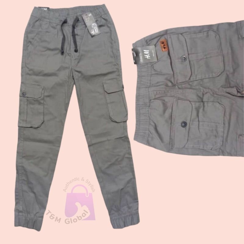 Seluar Cargo Unisex 6 Pocket Jogger Kain Tebal Slimfit Pants ? Ready Stock
