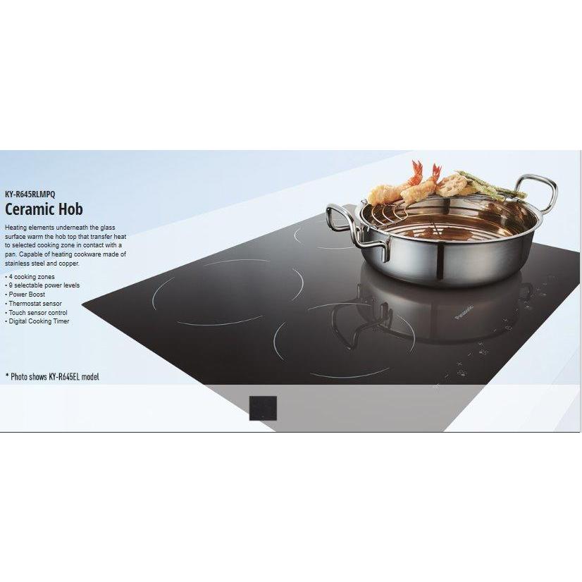 (DISPLAY UNIT)Panasonic KY-R645ELMPQ Electric Stove (4 Zone) 59cm Ceramic Hob