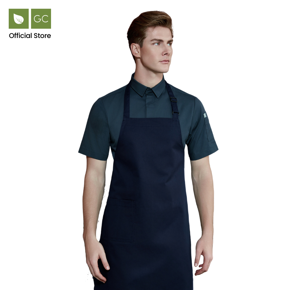 Navy Blue Bib Apron, Kitchen Apron