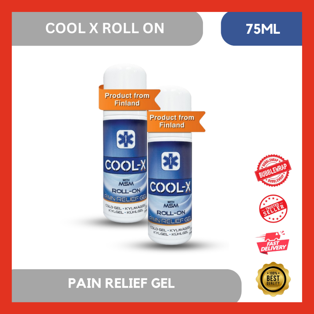 NEW STOCK! Cool-X Roll-On Cold Gel 75ml (Exp : 05/2029)