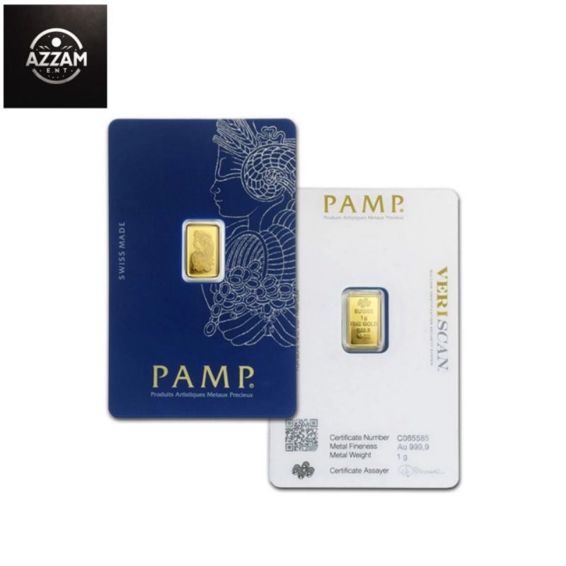 (NEW) PAMP Suisse Lady Fortuna Veriscan Gold Bar 1Gram 999.9
