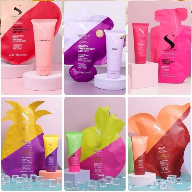 SNOWY TREATMENT LOTION SUSU UNTA / SNOWY TREATMENT BOMBSHELL / SNOWY GRAPE