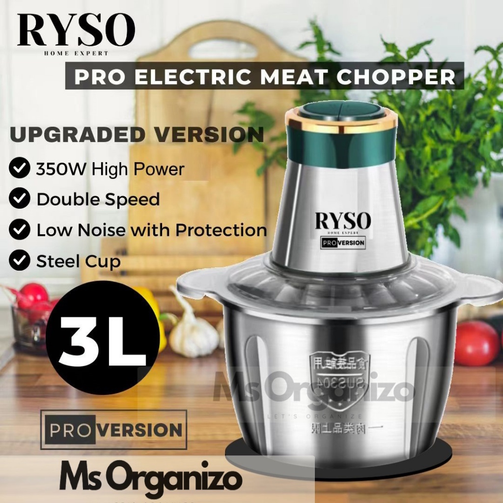 [NEW] Stainless Steel Electric Food Chopper Meat Grinder Machine Mixer Food Chopper Meat Chopper