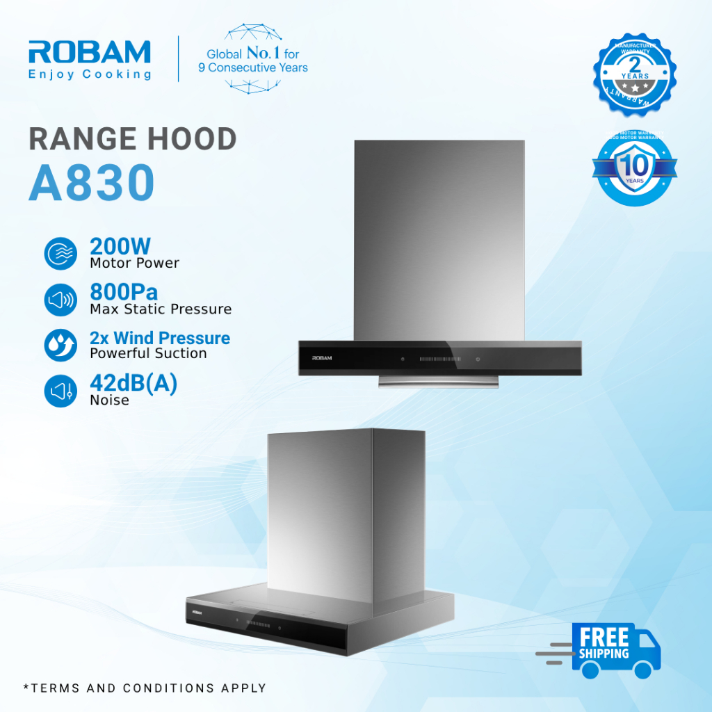 ROBAM A830 Embedded Range Hood