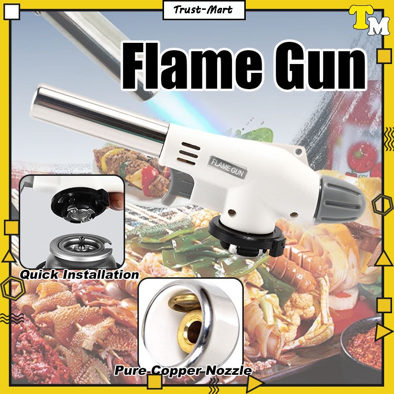 Gas Torch Gun Fire Torch Welding Fire Fire Pit Camping Butane Burner Metal Flame Gun Maker Flame Multipurpose Butane Gas