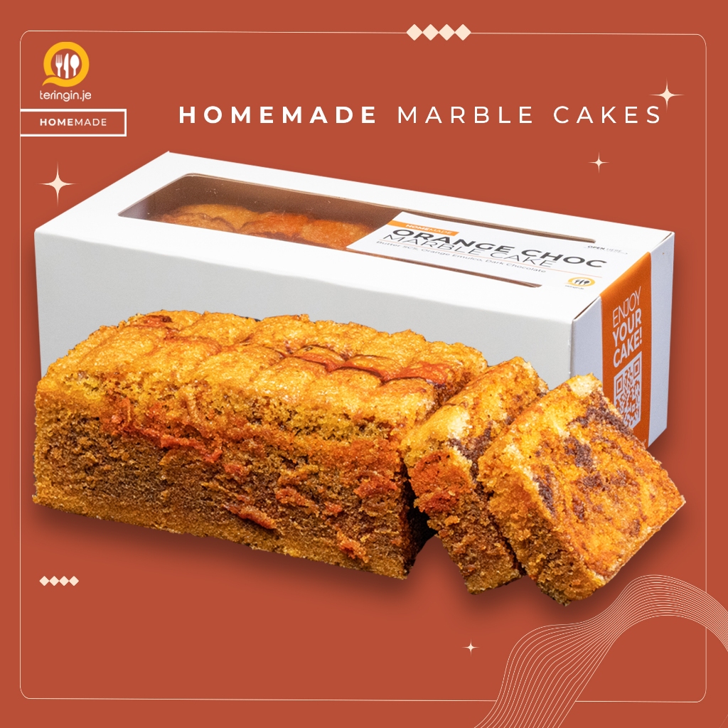 [TERINGIN.JE] Orange Choc Marble Cake