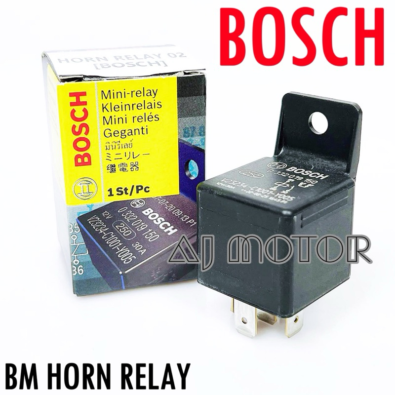 12V 30A BM HORN RELAY 5PIN BOSCH MOTOSIKAL MOTO MOTOR MOTORCYCLE CAR KERETA