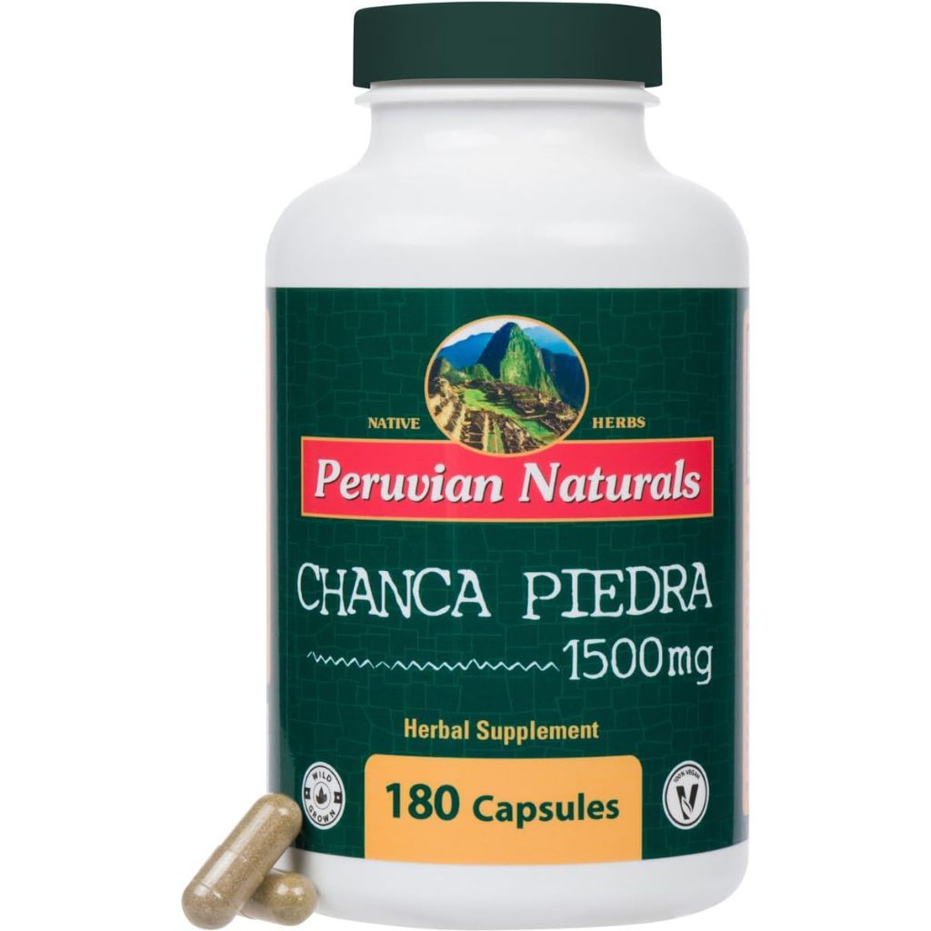 Chanca Piedra 180 Capsules Stone Breaker Kidney Supplement All-Natural Chancapiedra Stonebreaker from Peru