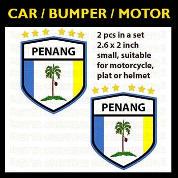 Star Penang Pulau Pinang - Car Sticker / Bumper Sticker / Motor / Small Stickers