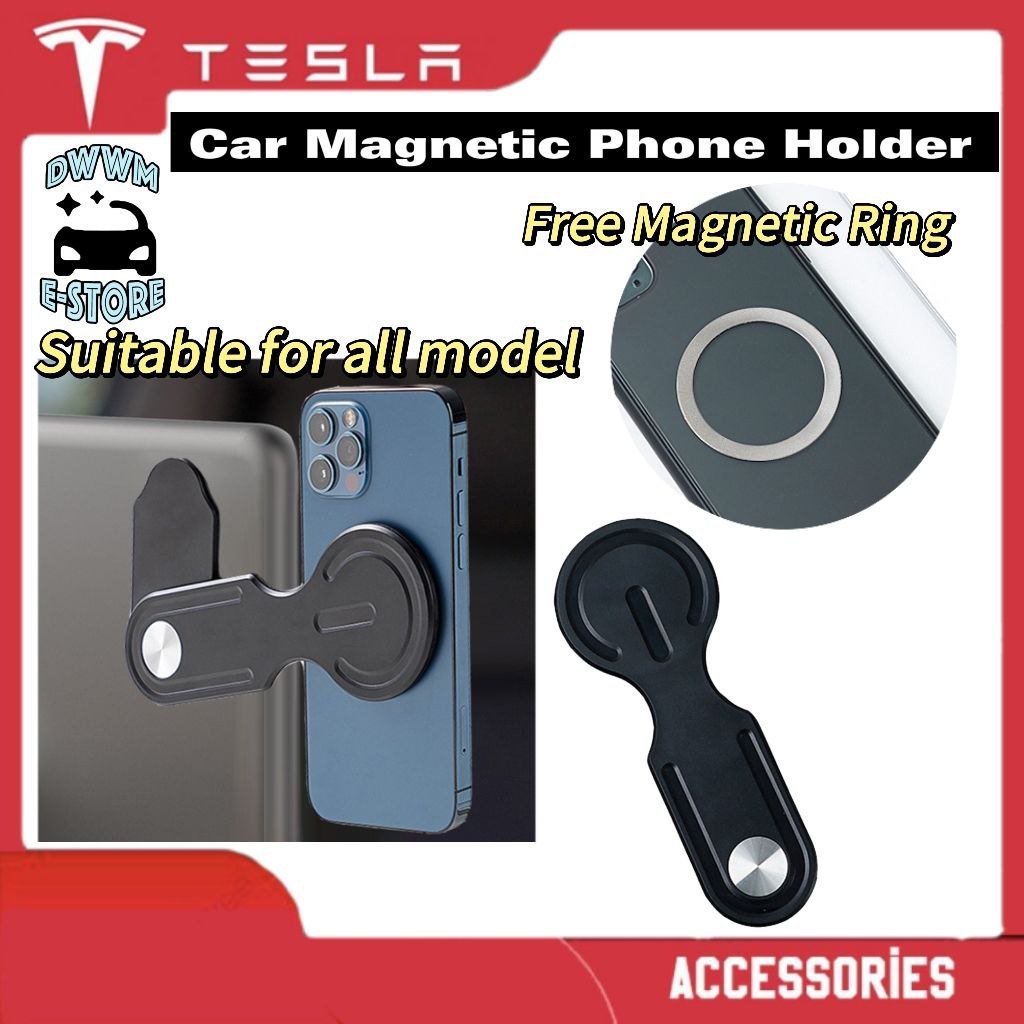 Tesla Model 3 Model Y Car Dashboard Magnetic Foldable Phone Holder Magsafe Strong Magnetic Decorative Accessories