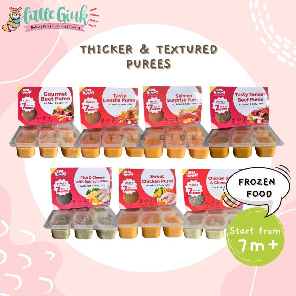 (Sabah Frozen Food) Bebe Tummy Second Stage Thick Purees for 7m+