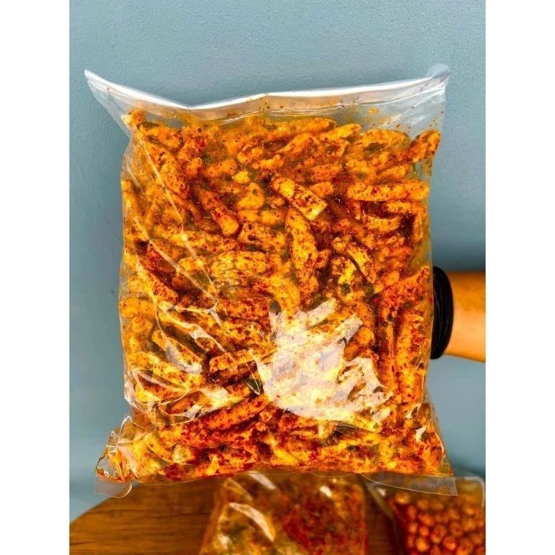 Essential Premium Basreng Pedas Cikruh 100gr daun jeruk keripik Cemilan Camilan - Image 2