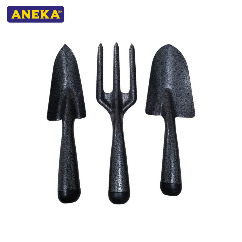 High Quality Iron Steel Garden Tools (3pc set) Hand Shovel Hand Fork Heavy Duty Farming Planting Tool