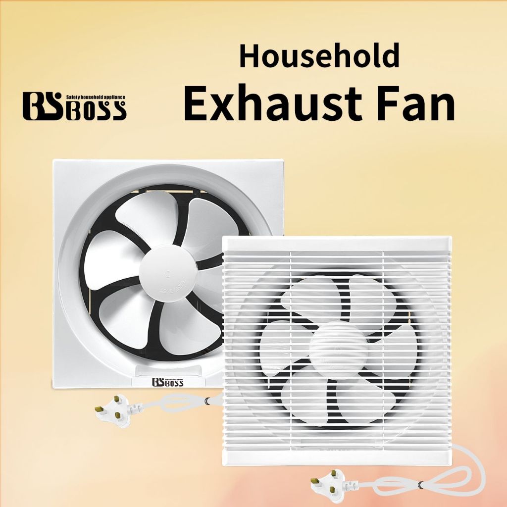 BS BOSS 6inch 8inch 10inch 12 inch household Exhaust Fan household ventilation fan Kipas ekzos rumah tangga