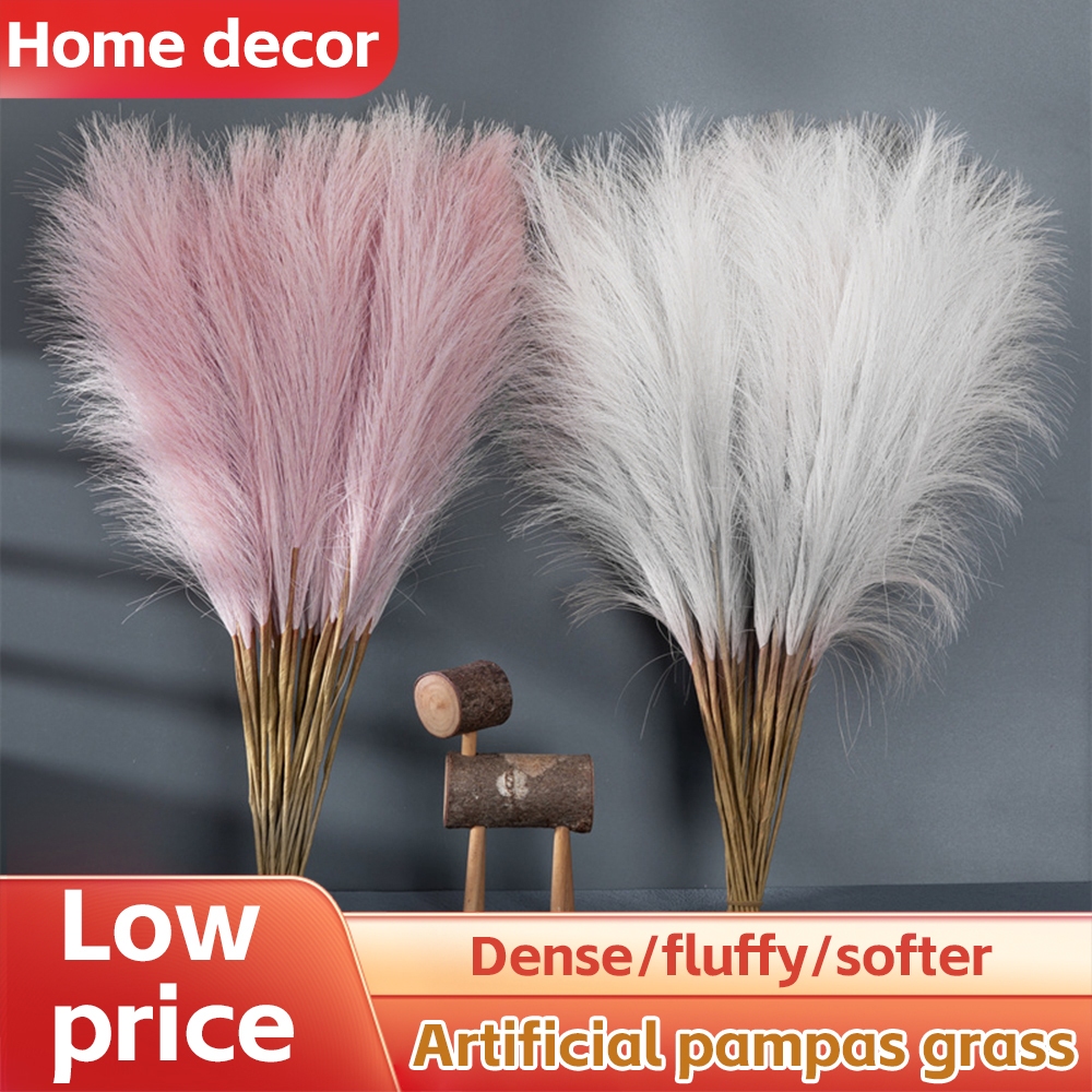 56cm/PCS Faux Pampas Grass Artificial Fake Pampass Branches Vase Filler Flower Arrangement