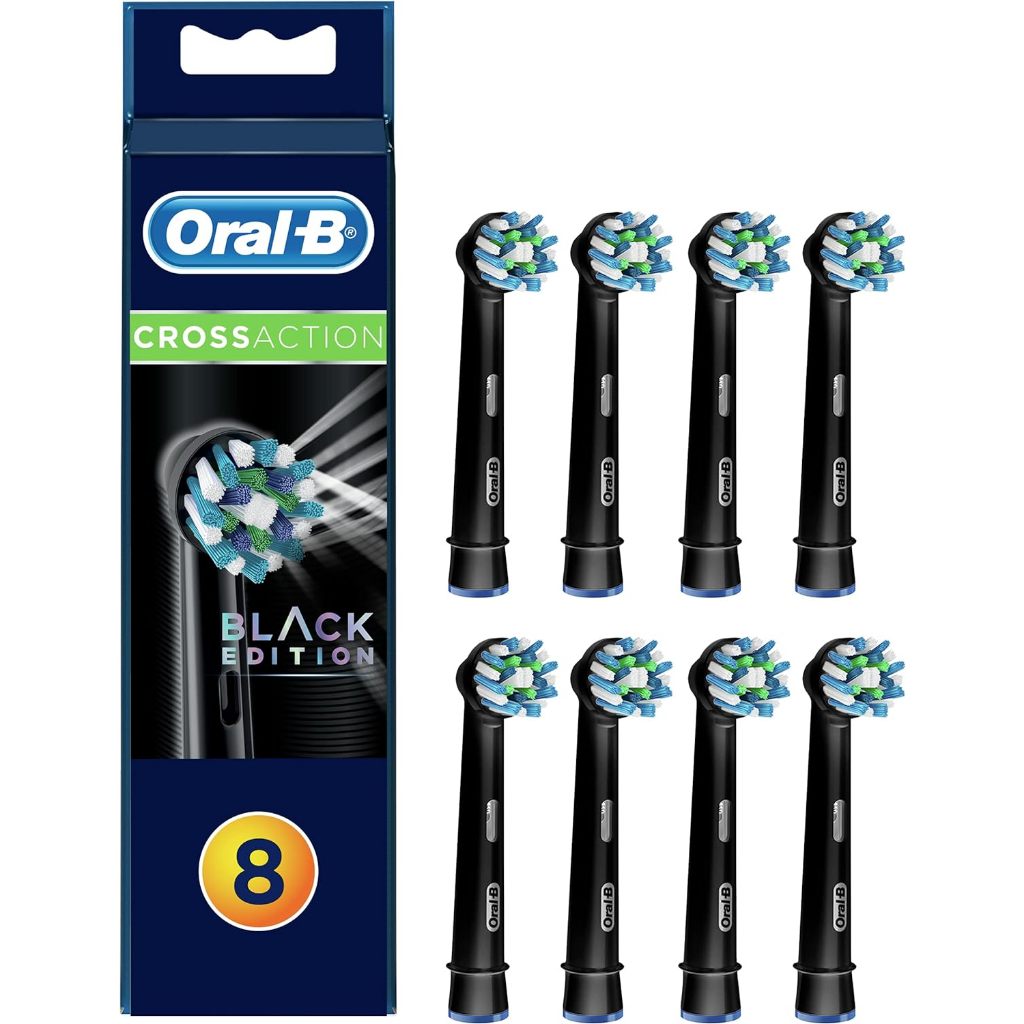 Oral B Original Cross Action Brush Head Black Refills Oral B Power Toothbrush Oral Gum Care Hygiene Plague Removal EB50