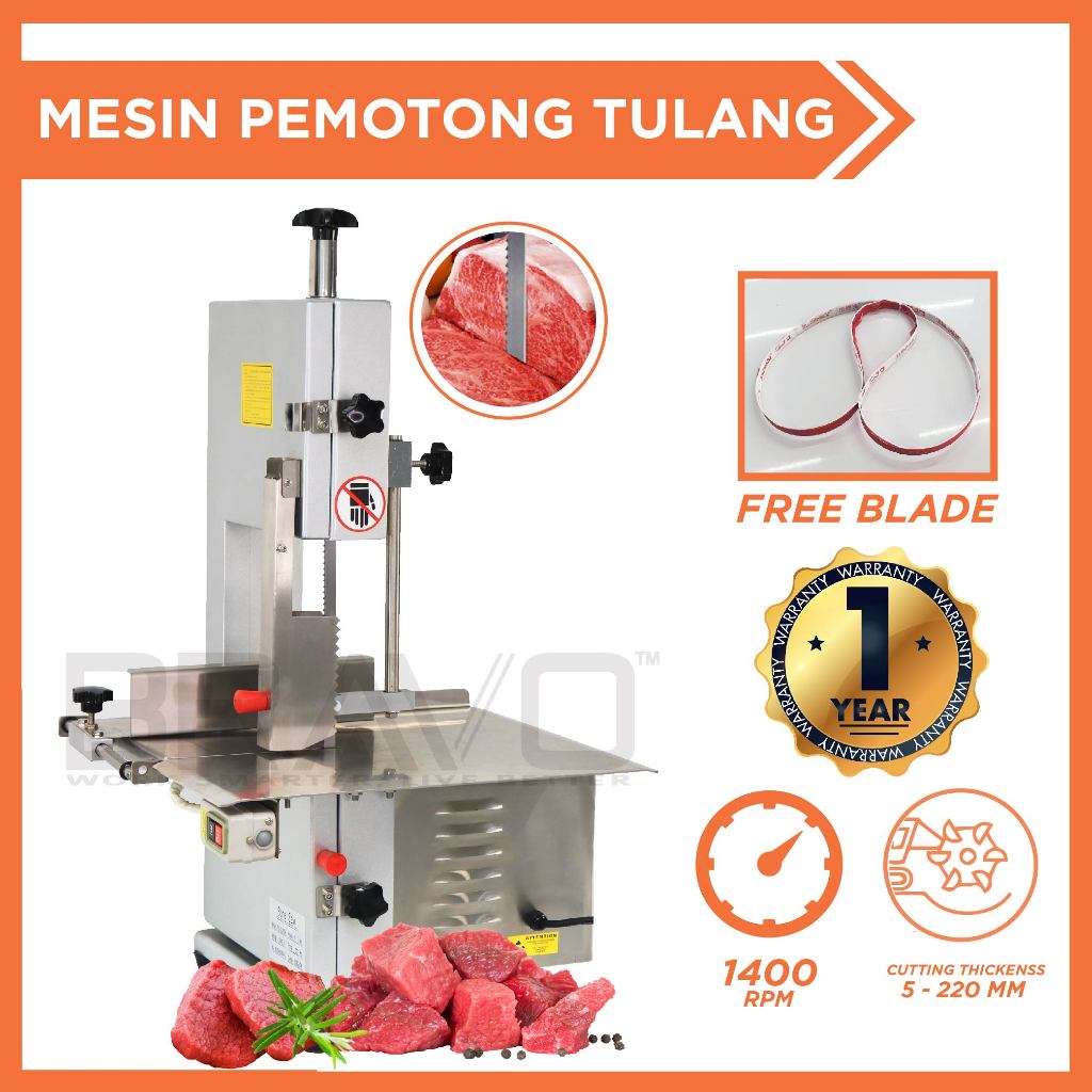 BRAVO Mesin Pemotong Tulang Bone Saw Machine Mesin Potong Daging Slicer Frozen Bone Cutting Machine Meat Cutter Machine