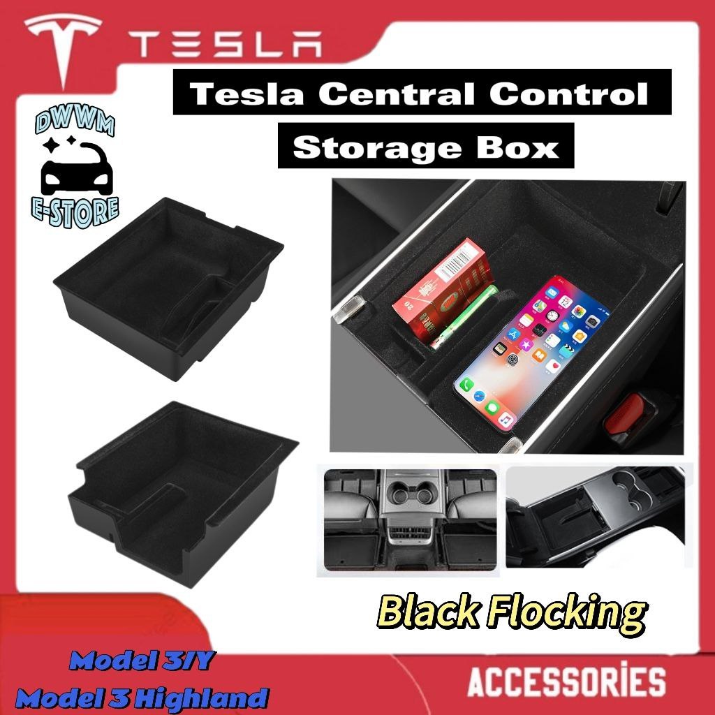 Tesla Model Y Model 3 Highland Center Control Storage Box High Capacity Organizer Tray Interior Decorative Accessories