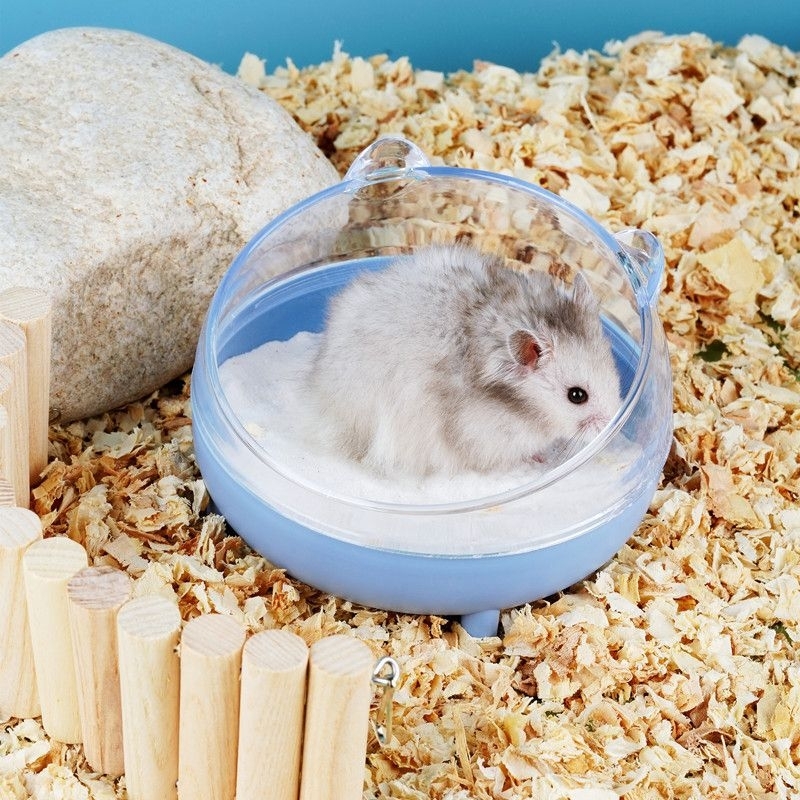 Hamster bathroom plastic bathing sand shelter small pets animals nest reptiles sugar glider cage accessory deco