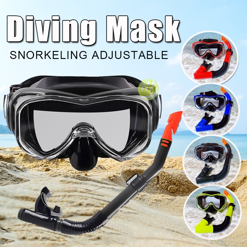 Professional Scuba Diving Masks Snorkeling Set Adult Silicone Skirt Anti-Fog Goggles Glasses Swimming Fishing Pool Equip
