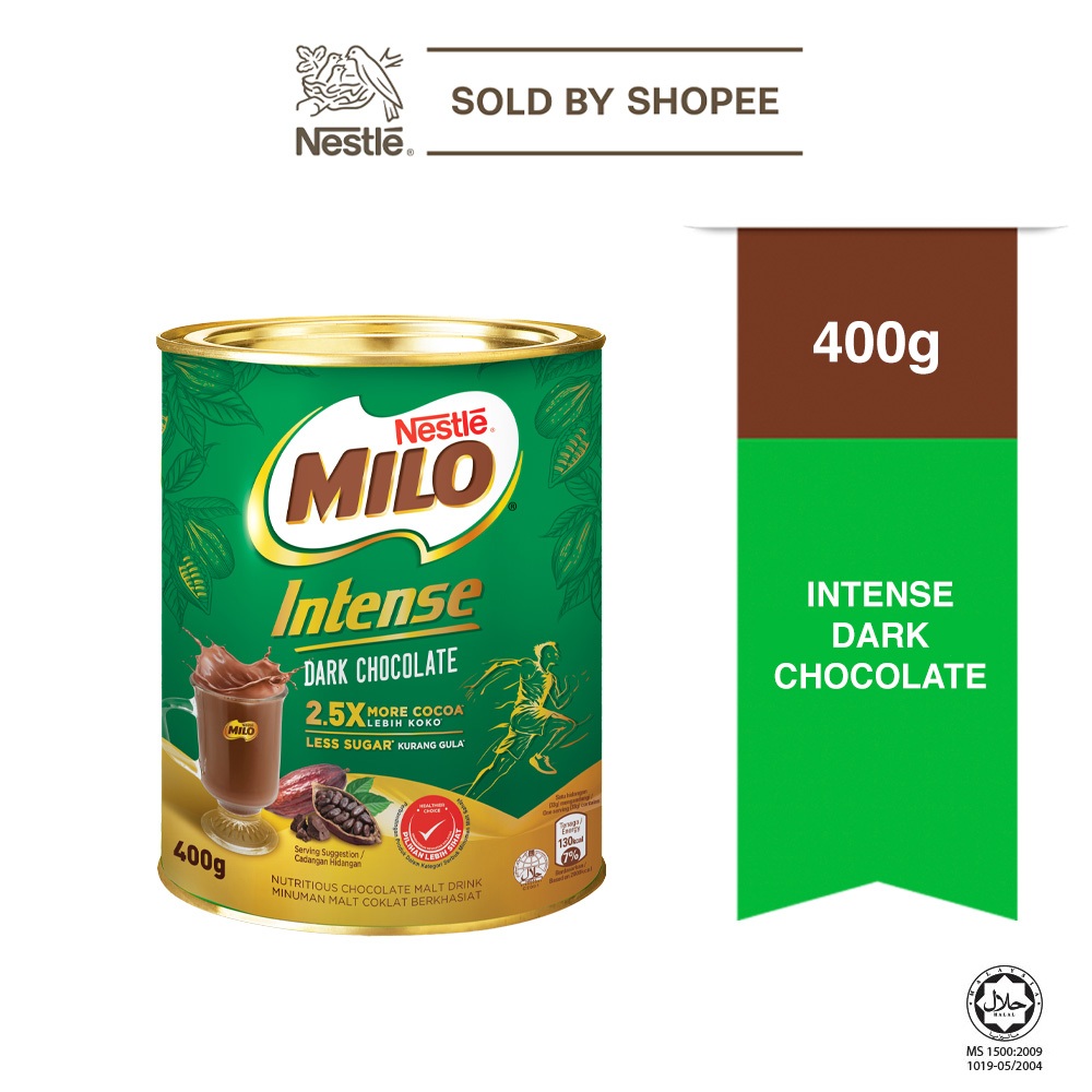 MILO Intense Dark Chocolate Tin 400g (Halal)