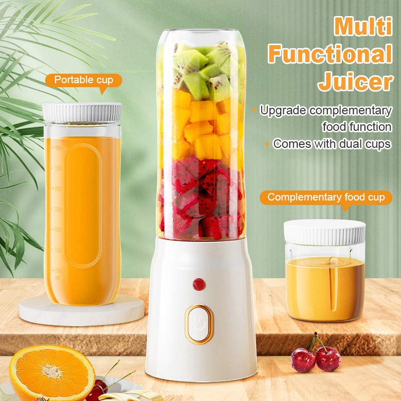 10 Blade Electric Fruit Juicer Portable Juicer Blender Mixer Wireless USB Charging Fruit Extractors Juice Maker榨汁机