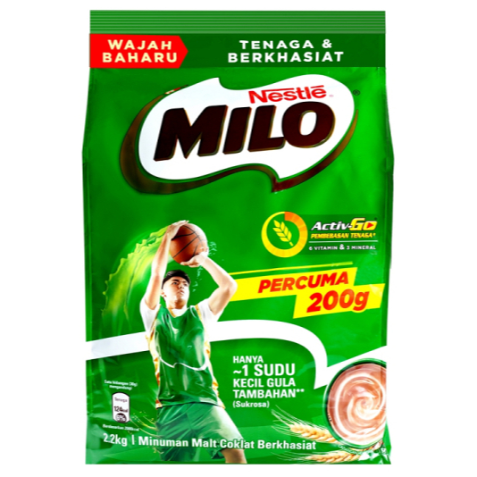 MILO 2kg FREE 200g (2.2kg) Activ-Go Softpack