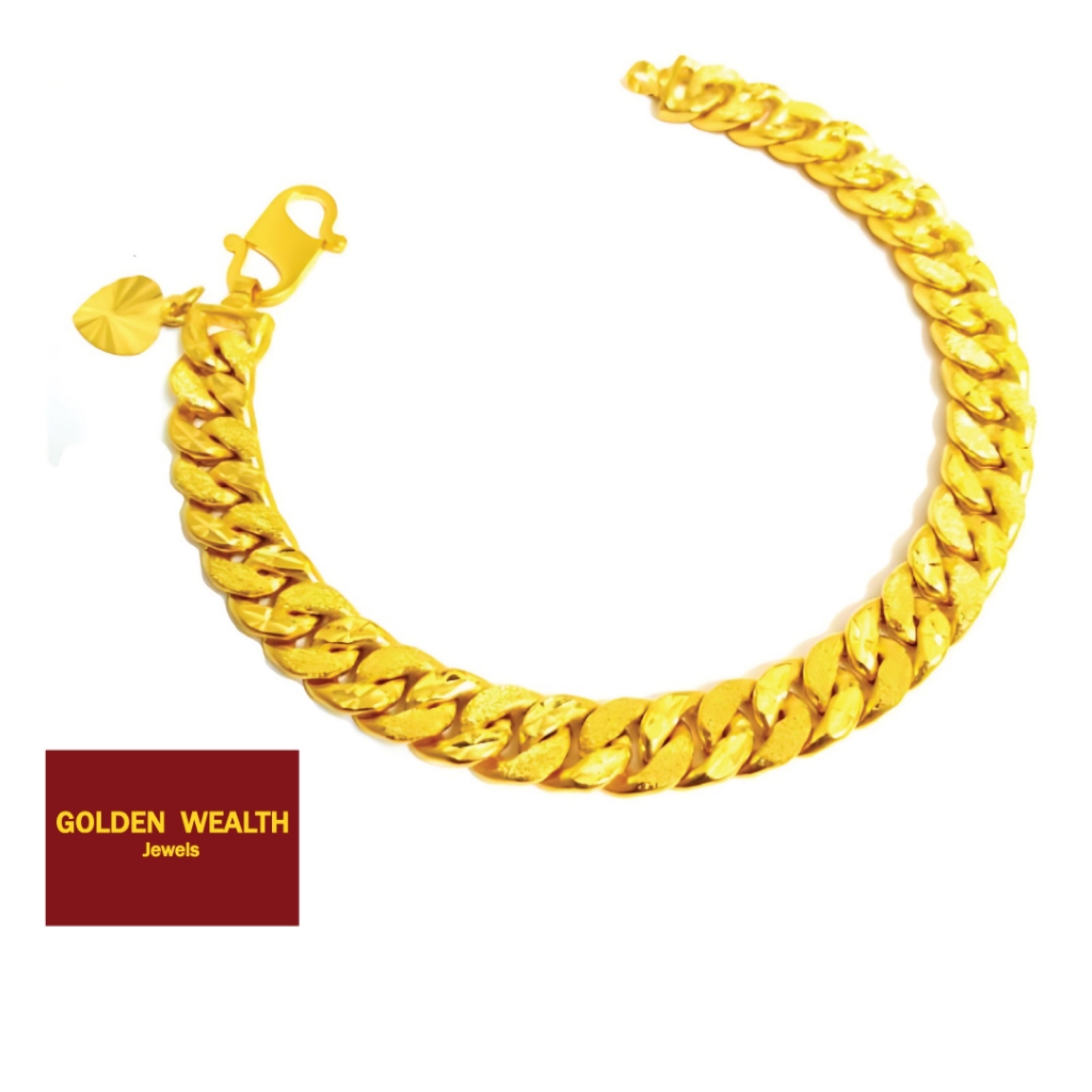 💯916 Gold Bracelet/916 Gelang Tangan Pasir Emas 916