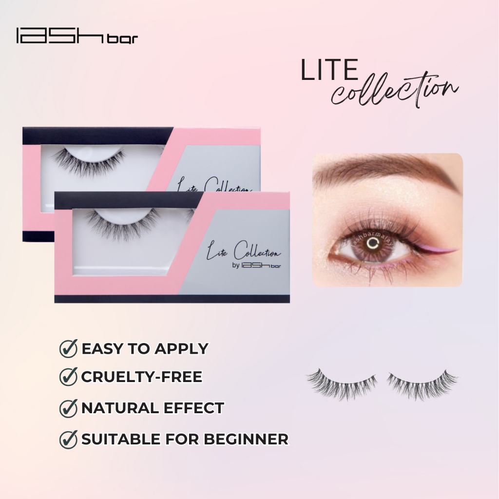 [Ready Stock] LASH BAR 5D Handmade False Eyelashes (Lite Collection) Bulu Mata Palsu