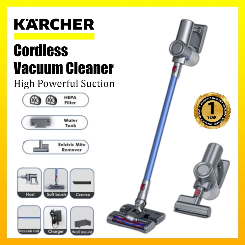 Karcher Handheld Cordless Vacuum Wireless Vacuum Cleaner Super Suction Household Multi-Purpose Small Handheld Powerful