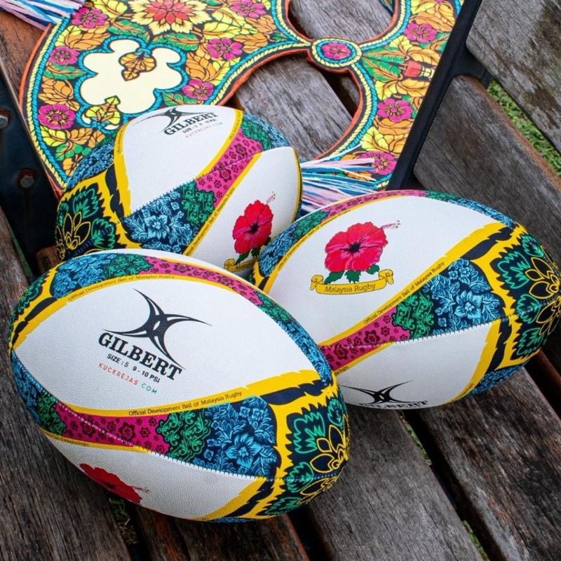 HIGH QUALITY!! GILBERT SONGKET OFFICIAL MALAYSIA RUGBY BALL G-TR 3000