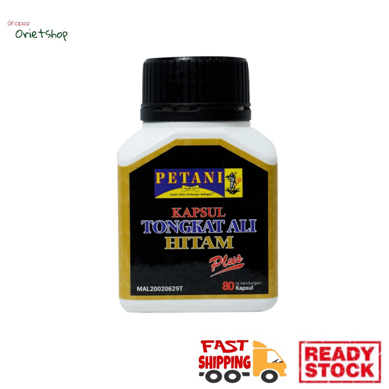 PETANI KAPSUL TONGKAT ALI HITAM PLUS 80BIJI^