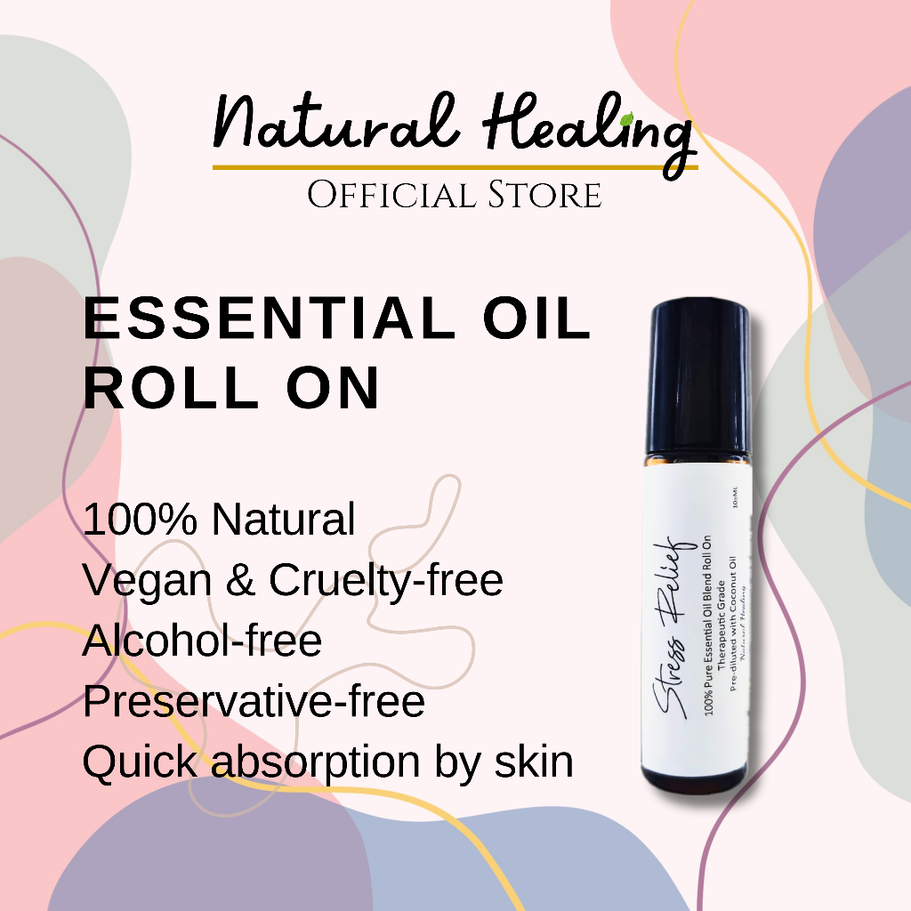 NATURAL HEALING Aromatherapy Essential Oil Roll On 10ml Minyak Angin Aromatherapy Oil Lavender Essential Oil Deep Sleep