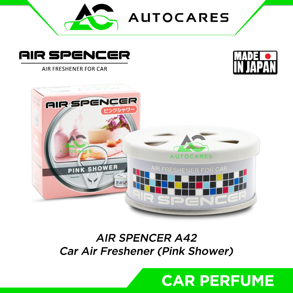 Original AIR SPENCER A42 Pink Shower EIKOSHA Air Freshener Pewangi Keretab Japan Car Perfume