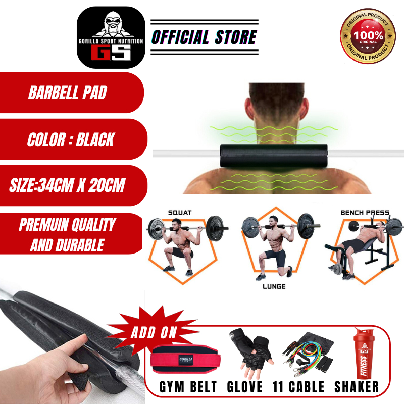 Barbell Pad Lifting Weight Support Pad Squad Support Hip Thrust Pad Fitness Equipment