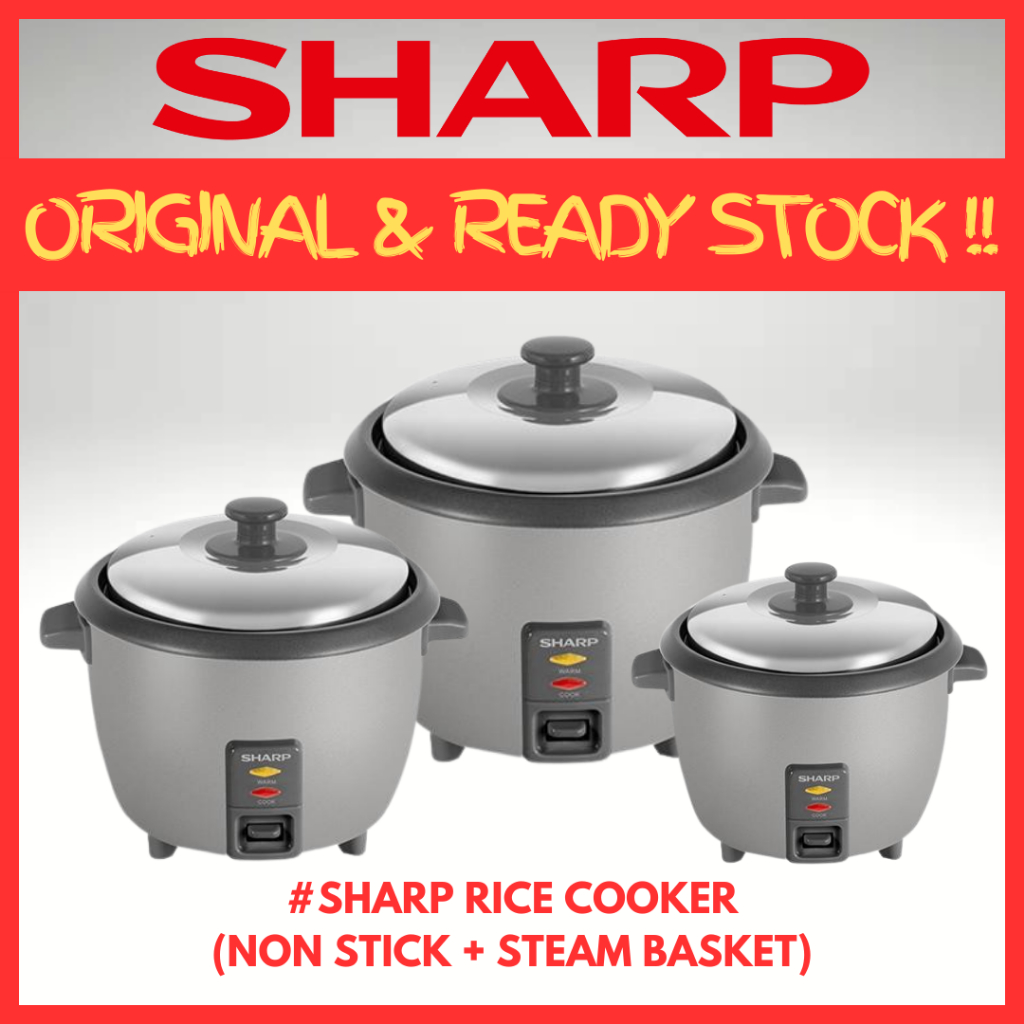 Sharp Rice Cooker 1.0L/1.8L/2.8L Multifunction Rice Cooker Non Stick Steam 108SSL/188SSL/188SSL Periuk Nasi Elektrik 电饭煲