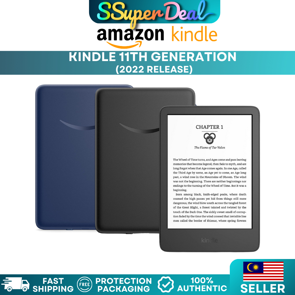 Amazon All-new Kindle (2022 release) – The lightest and most compact Kindle, now with a 6” 300 ppi high-resolution