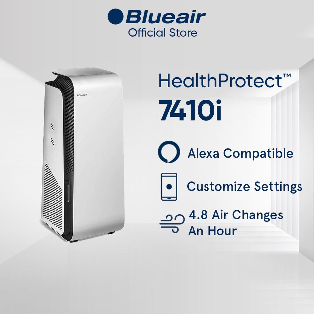 [Online Exclusive] Blueair HealthProtect 7410i  Air Purifier With HepaSilent Ultra SmartFilter (405 sqft/38 m²)