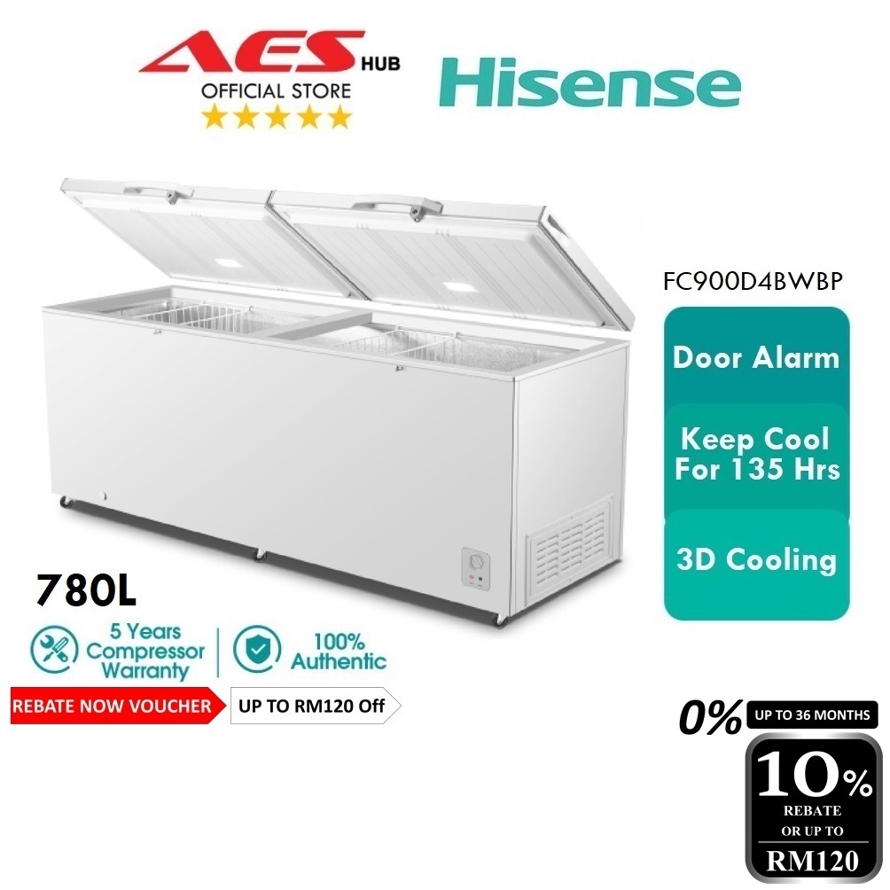 CAN SETUP Hisense Chest Freezer 780L Peti Freezer Murah Deep Freezer Peti Sejuk Beku Frezer 冷藏箱 FC900D4BWBP