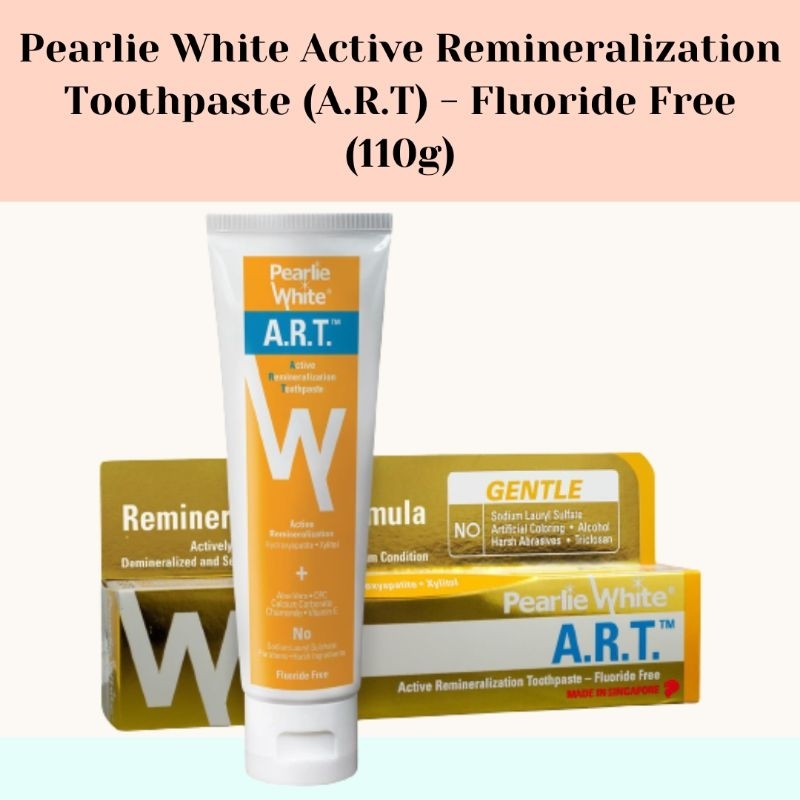Pearlie White ART Active Remineralization Fluoride Free Toothpaste 110g