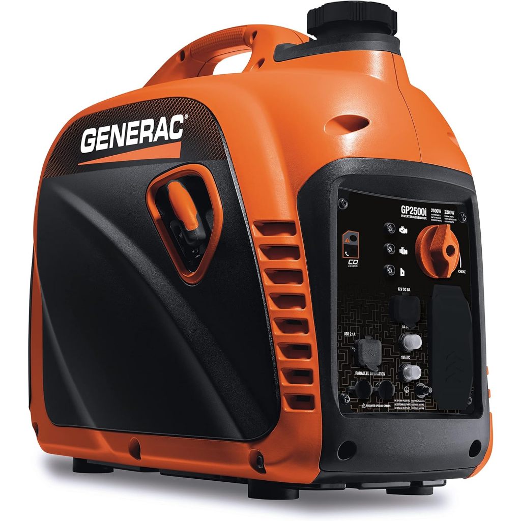 Generac 8251 GP2500i 2,500-Watt Gas Powered Portable Inverter Generator Stable Power