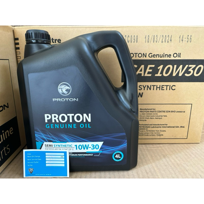 [PROTON]Petronas Syntium 800 SE 10w30 Semi Synthetic SN/CF Engine Oil 4L