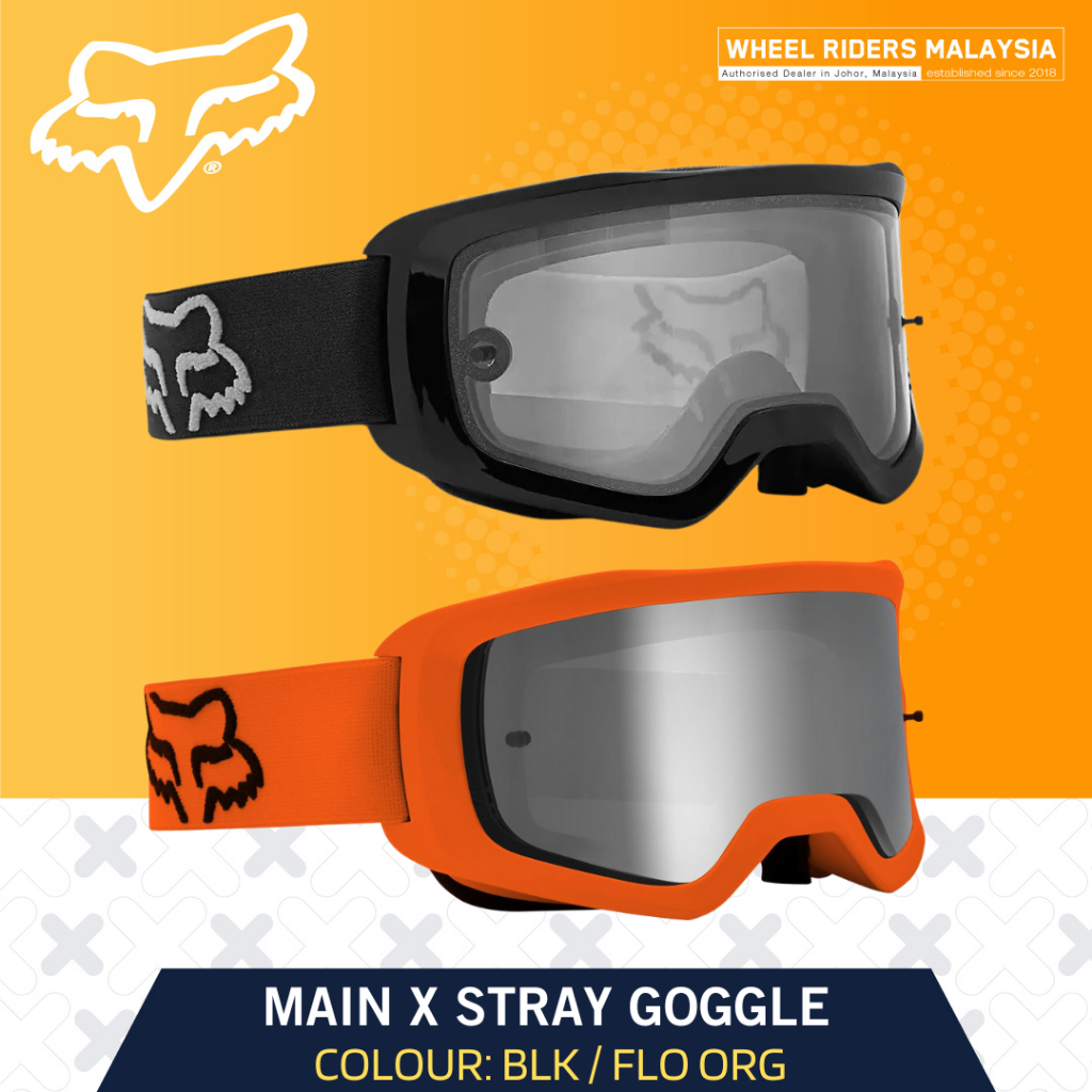 Fox Main X Stray Goggle Motocross Goggle Ready Stock Original