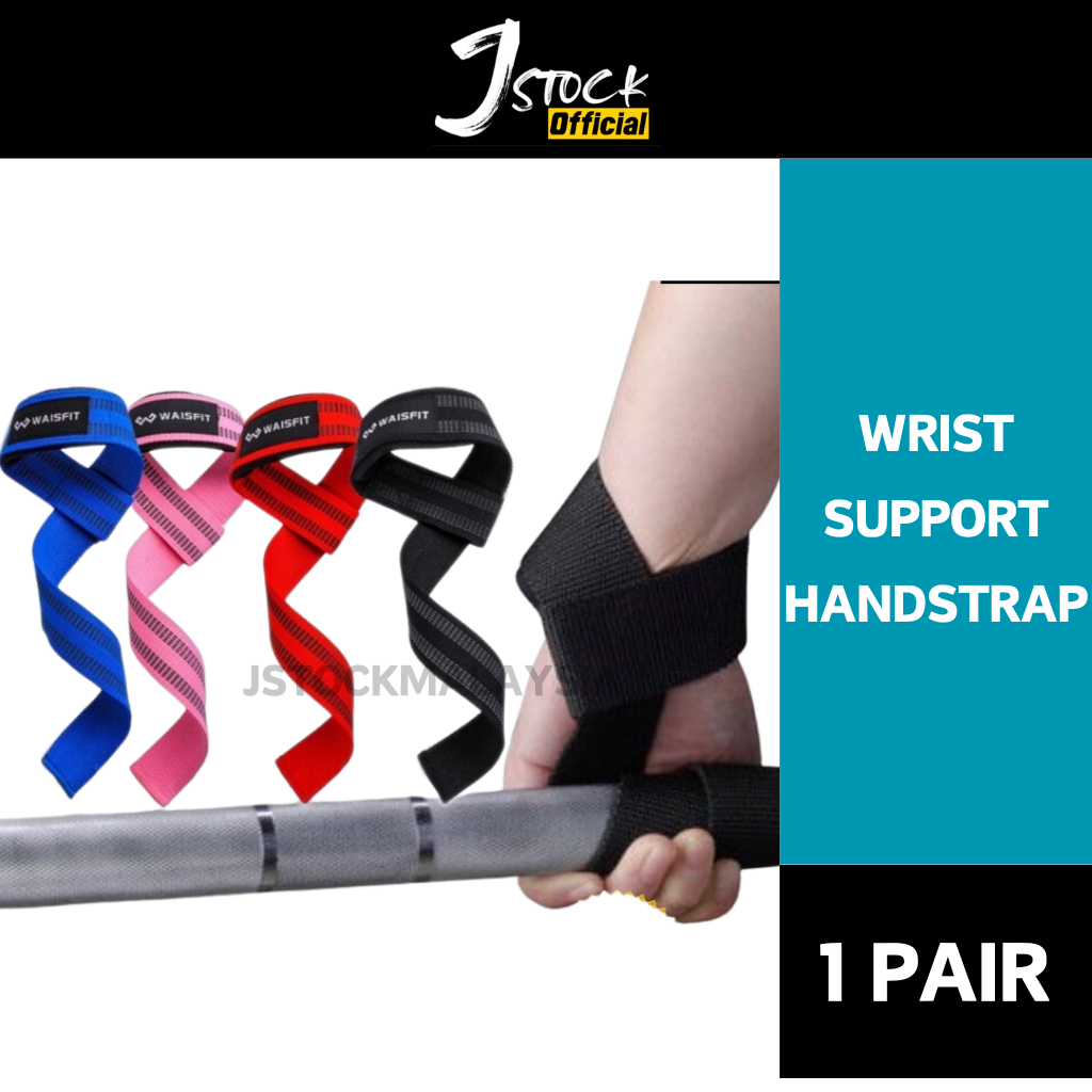 💯Ready Stock-2pcs Gym Weight Lifting Belt Weightlifting Gym Wrist Strap Hand Bar Wrist Support Wrap Wrist Assist Strap