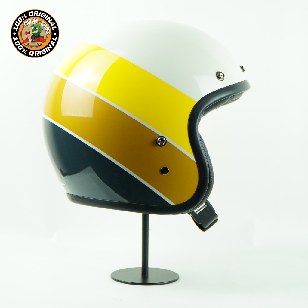 Bell Helmet Custom 500 (Riff Gloss Sand/Yellow) Retro Classic